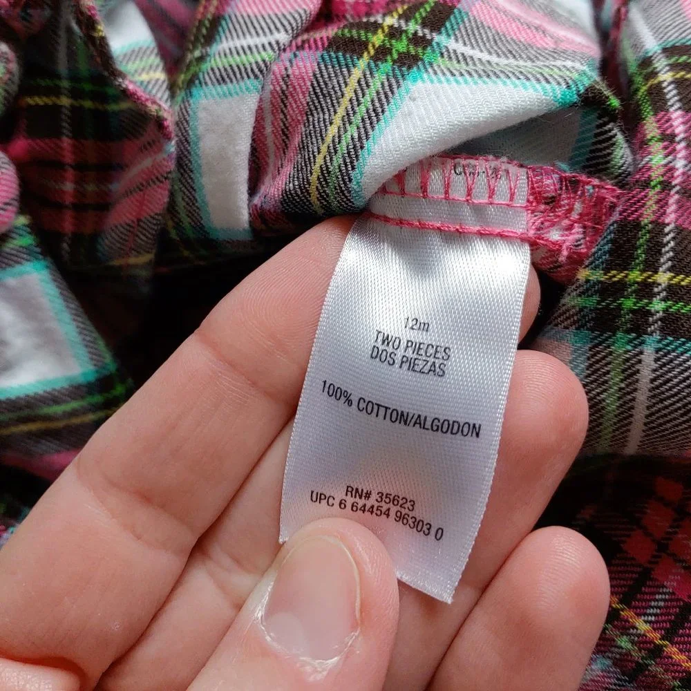 Carter's plaid dress size 12m